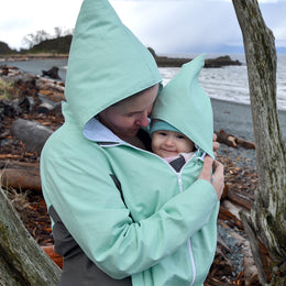 Nestledown Baby wearing Coat digital Sewing Pattern by Twig + Tale 3