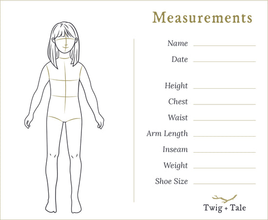 Pocket Measurement Cards - Twig + Tale  -  - 4