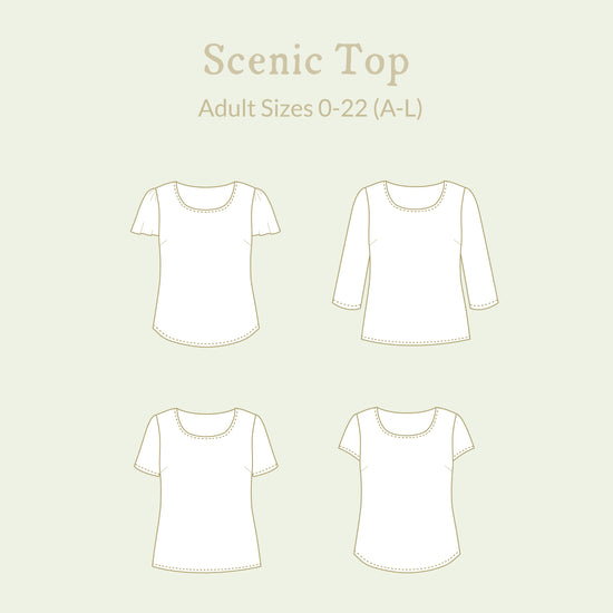 Scenic Top Sewing Pattern - Women's/Curved Fit