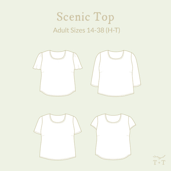 Scenic Top - Adult ~ Digital Pattern + Video Class