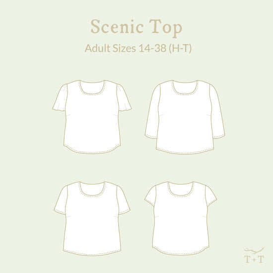Scenic Top Sewing Pattern - Women's/Curved Fit