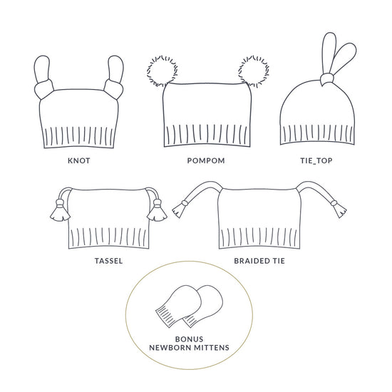 Alpine Hat Sewing Pattern Collection - 4 styles - Baby, Child + Adult