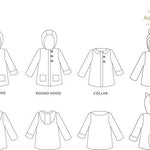 Pixie Pea Coat Sewing Pattern - Child