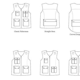 Fishing Vest Add-on Sewing Pattern - Adult ~ for Trailblazer Vests