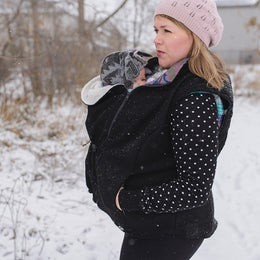 Nestledown Add-on Sewing Pattern for Trailblazer VEST - Adult ~ Zip in Baby-Wearing + Pregnancy Panels