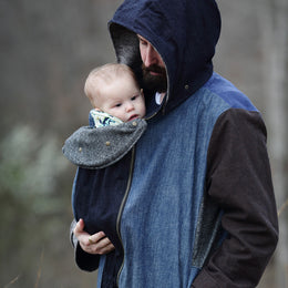 Nestledown Baby wearing Coat digital Sewing Pattern by Twig + Tale 5
