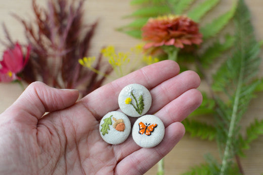 How to Make Covered Buttons - With and Without a Kit