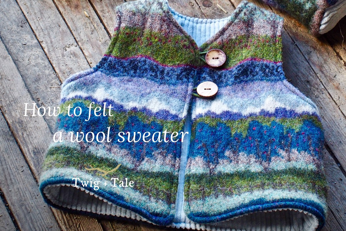 How to Felt and Sew with Wool Sweaters