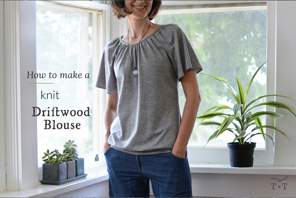 How to Make a Knit Driftwood Blouse