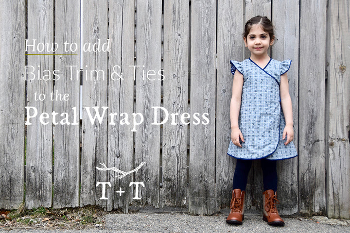 How to Add Bias Trim and Ties to the Petal Wrap Dress