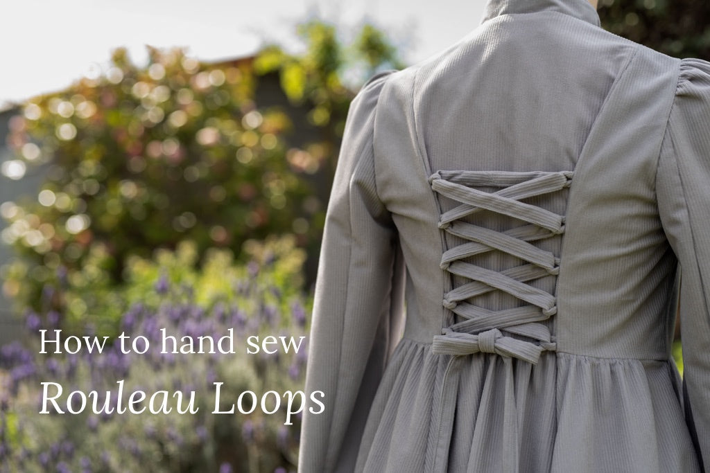 How to Hand Sew Rouleau Loops