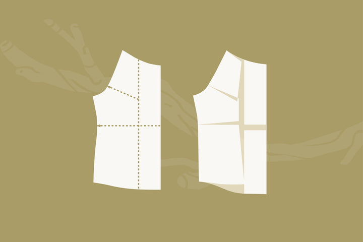 Fuller Bust Adjustment (FBA) for Raglan Tops with a Gathered Neckline - Driftwood Blouse