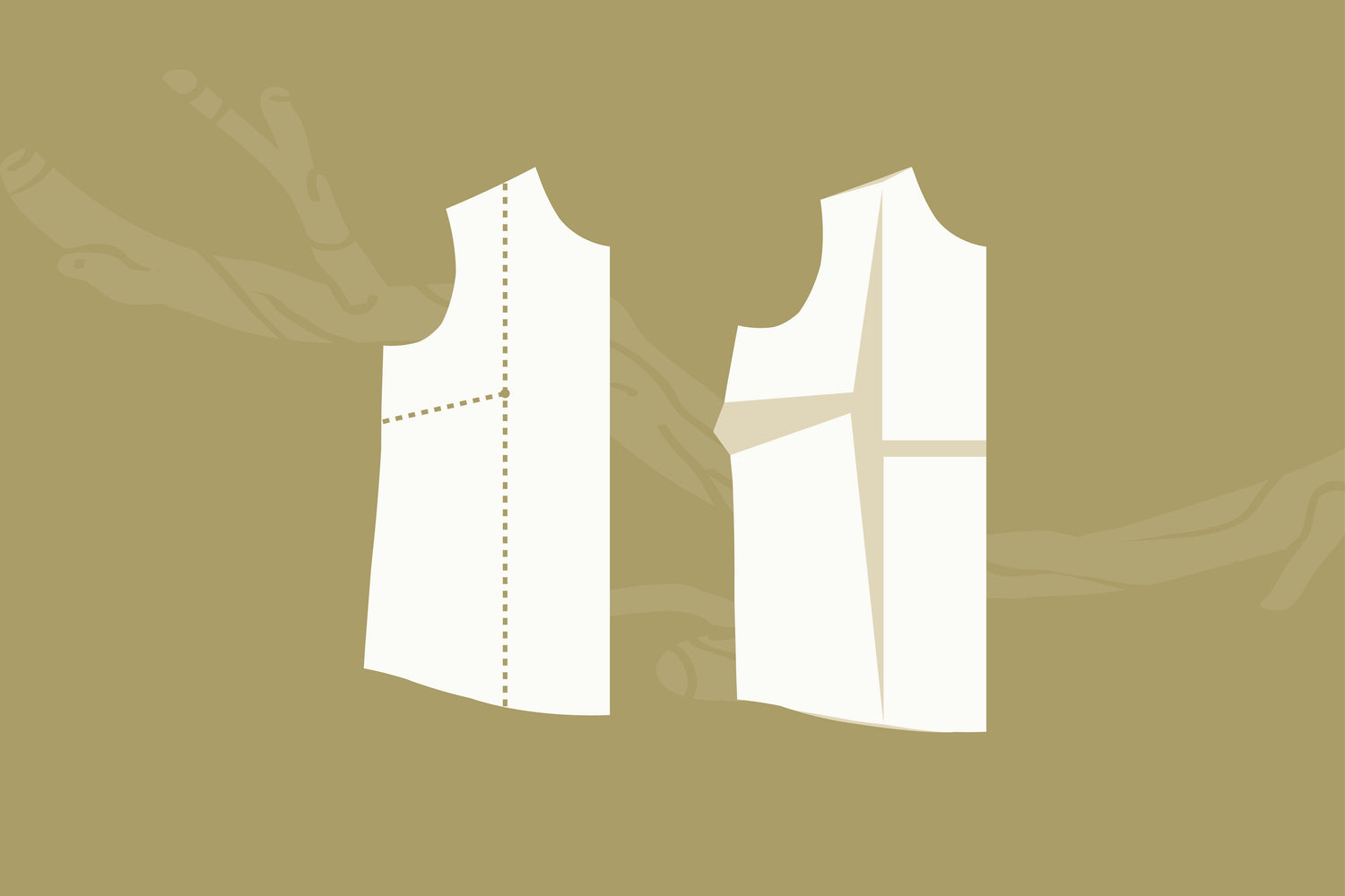 Fuller Bust Adjustment (FBA) for a Flat Front Garment - Adding a