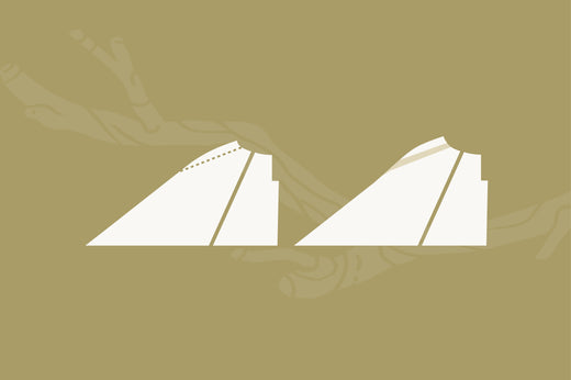 Illustration showing a forward shoulder pattern fitting adjustment for capes and cloaks