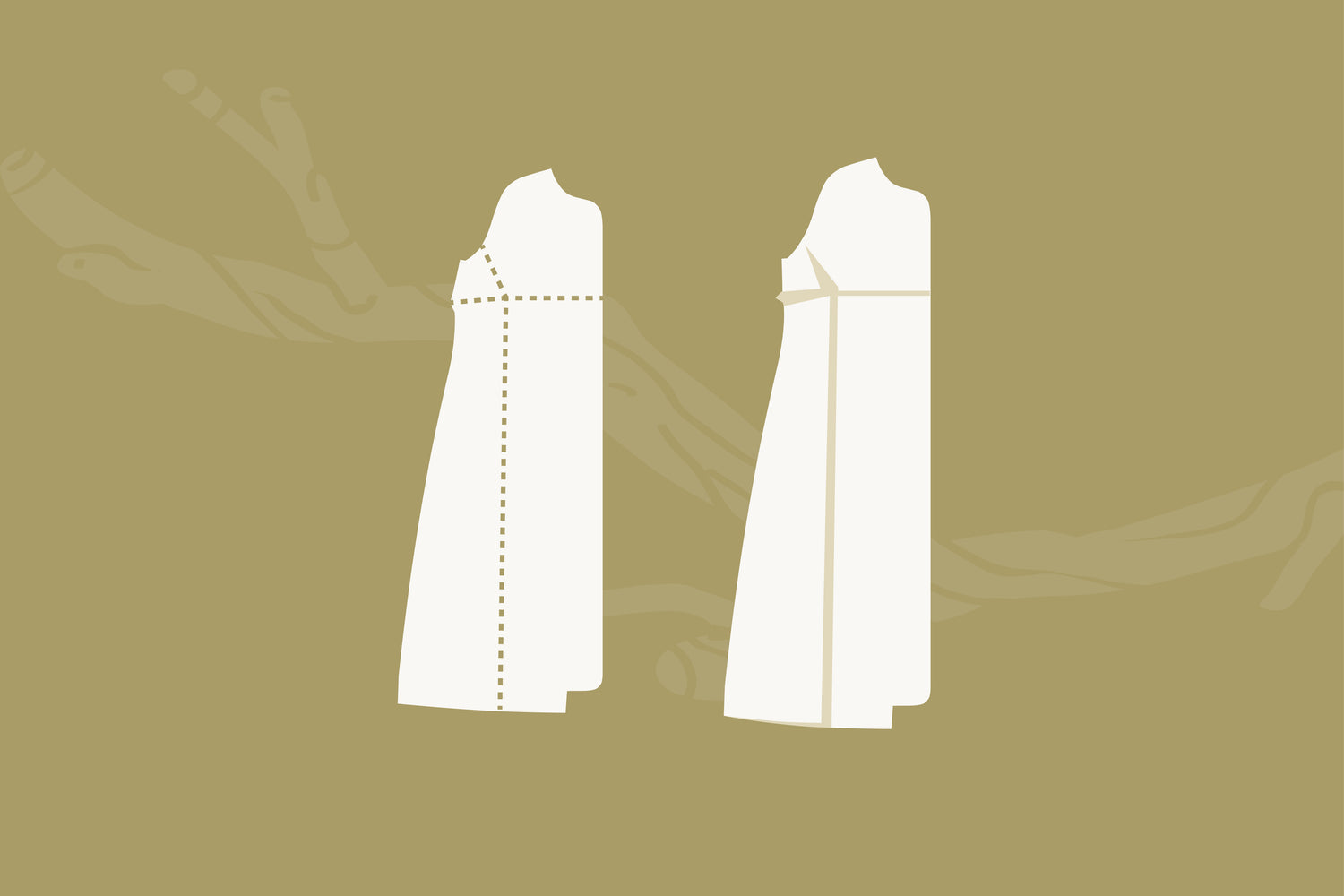 Smaller Bust Adjustment (SBA) for a Raglan Sleeve Garment - Grove