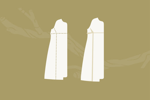 Smaller Bust Adjustment (SBA) for a Raglan Sleeve Garment - Grove