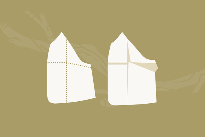 Fuller Bust Adjustment (FBA) for a Flat Front Raglan Garment Adding a Dart - Loft Quilted Jacket