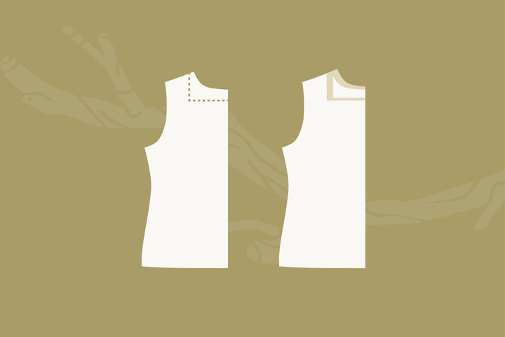 How to adjust a neckline for narrow shoulders