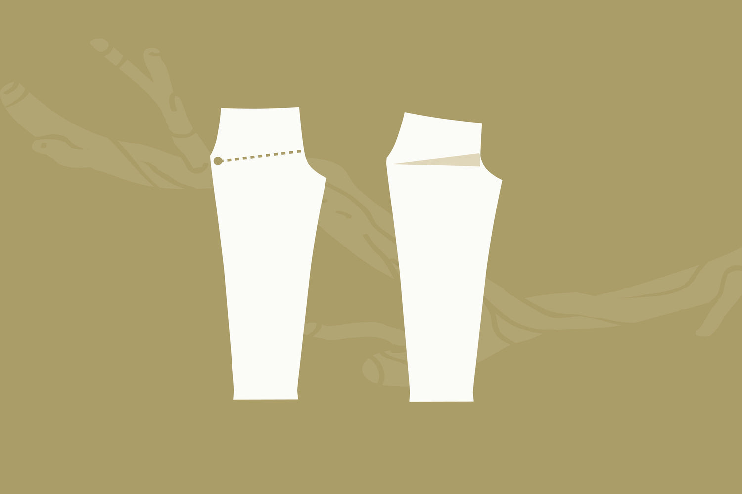 Trouser Waist Height Adjustment for a Lower Front Rise / Wearing Under a Panniculus - Shore, Cove, Coastal, Hedgerow