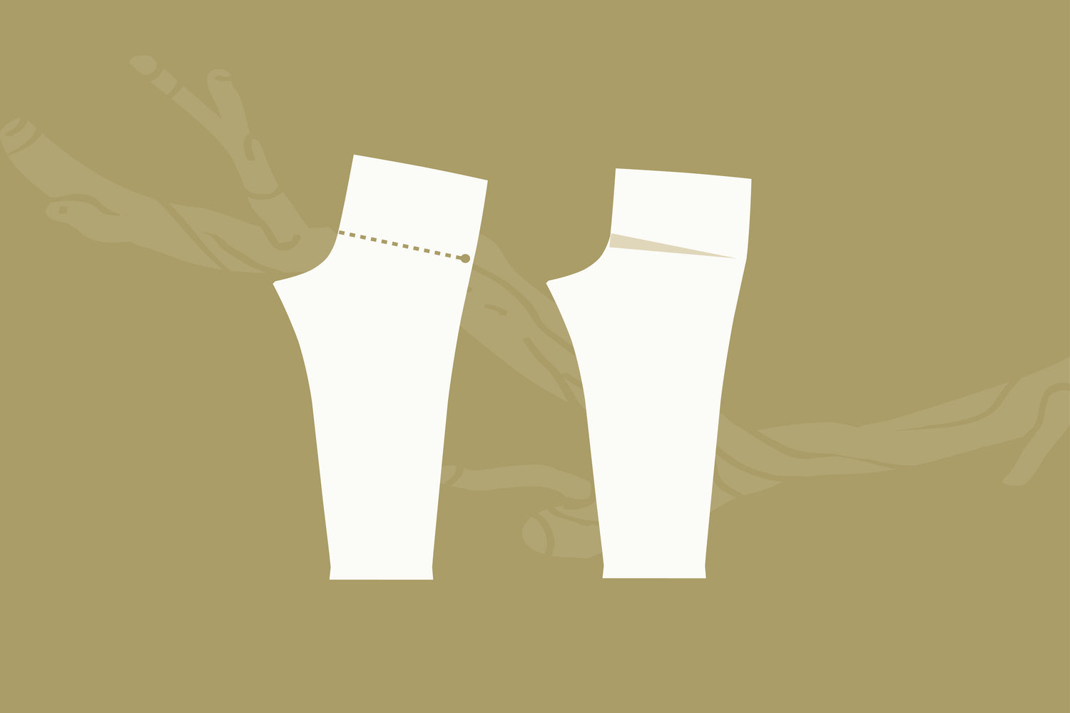 Trouser Waist Height Adjustment for a Flatter Rear - Shore, Cove, Coastal