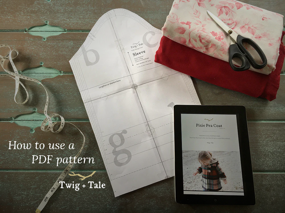 How to use a PDF pattern: a quick way to enjoy slow sewing