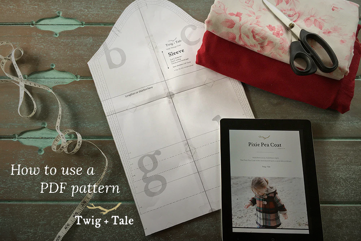 How to use a PDF pattern: a quick way to enjoy slow sewing