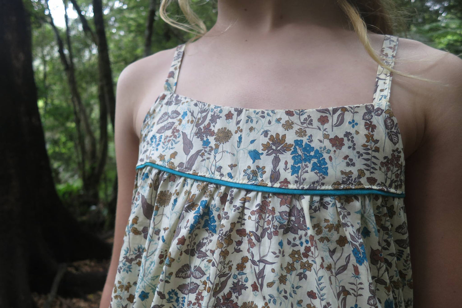 How to Add Piping - Barefoot Romper
