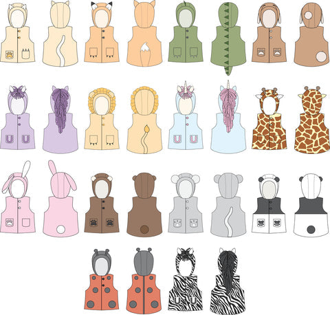 Animal VEST Add-on ~ Adult + Child + Baby options