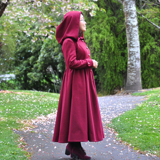 Flourish Dress Coat women's curved fit digital sewing pattern from Twig and Tale