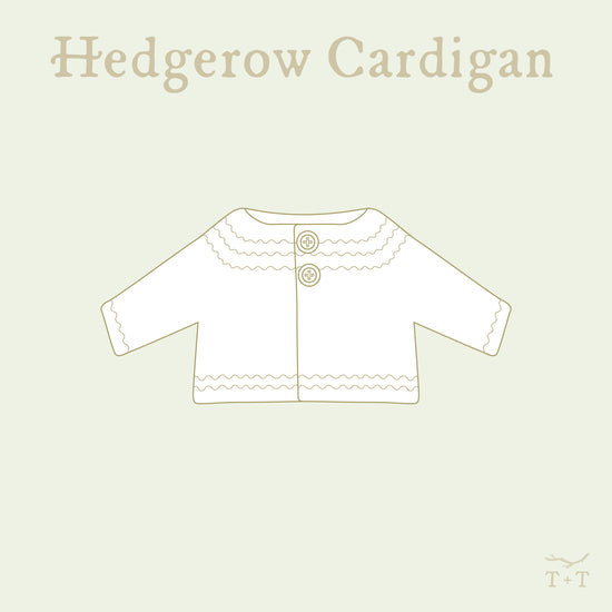 Hedgerow Cardigan Knitting Pattern - Doll