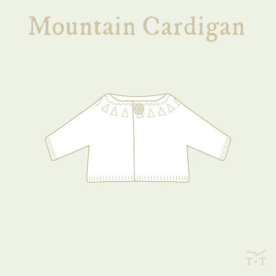 Mountain Cardigan Knitting Pattern - Doll