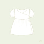Crossover Dress Sewing Pattern - Doll