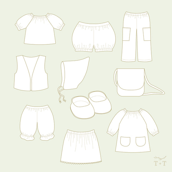 Doll Clothes BUNDLE - 10 Garments ~ Digital Pattern