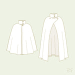 Collar Add-on for Cloaks Sewing Pattern - Adult ~ for Overland Cloak and Traveller Cape