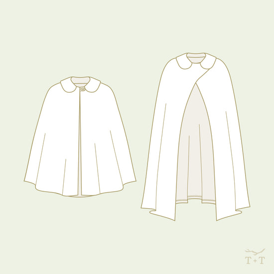 Collar Add-on for Cloaks Sewing Pattern - Adult ~ for Overland Cloak and Traveller Cape