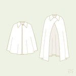 Collar Add-on for Cloaks Sewing Pattern - Adult ~ for Overland Cloak and Traveller Cape