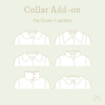 Collars Add-on Sewing Pattern - Adult ~ for Grove, Pixie, Flourish + Bloom