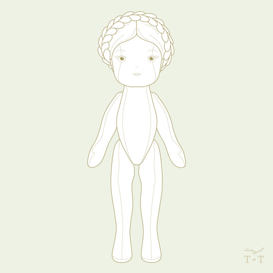 Mānuka - Classic Cloth Doll 15" ~ Digital Pattern