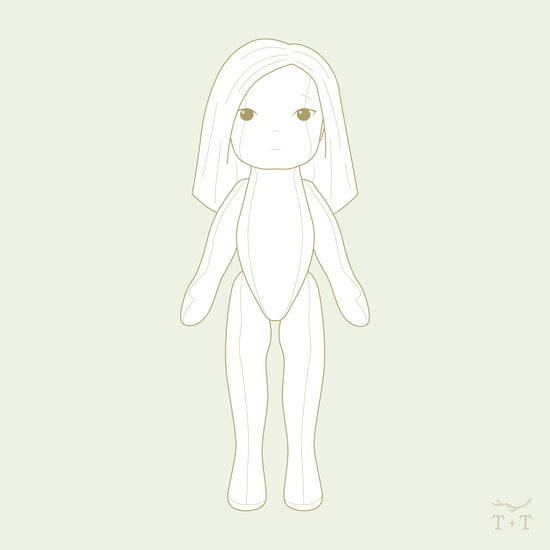 Tītoki - Classic Cloth Doll 15" ~ Digital Pattern