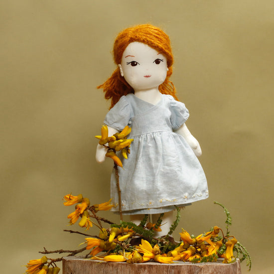 Crossover Dress Sewing Pattern Doll – Twig Tale - Main Image