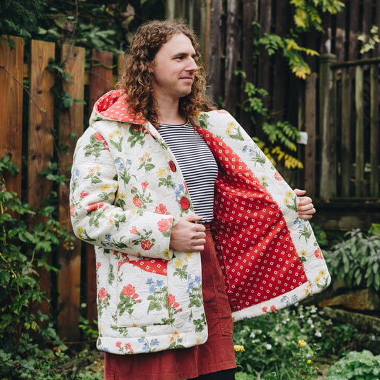 Pixie Coat Men's Straight Fit sewing pattern from Twig + Tale