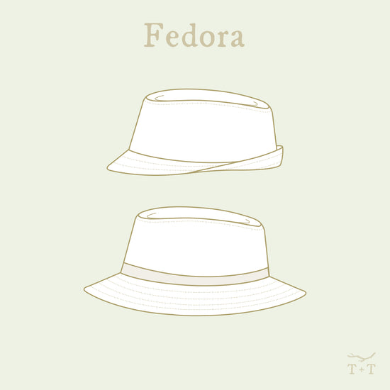 Fedora Hat Sewing Pattern Child Adult Twig Tale