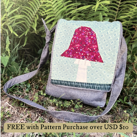 Toadstool FPP Quilt Block Template