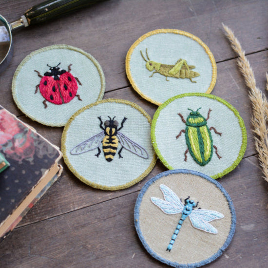 Insect Patches Embroidery Pattern