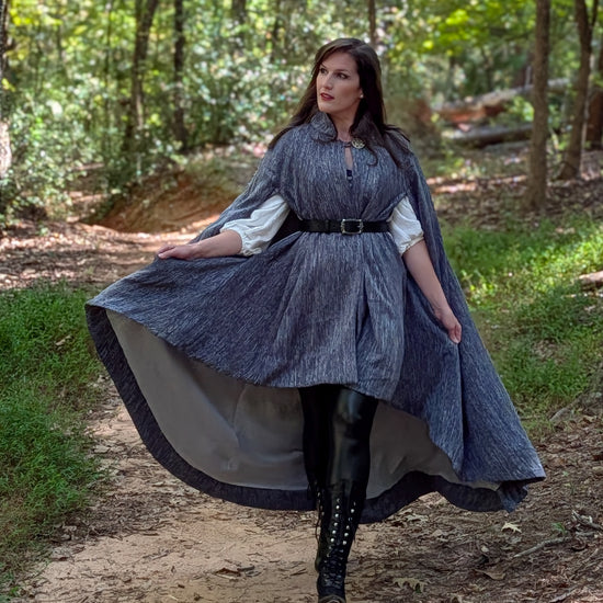 Cascades Cloak digital sewing pattern from Twig + Tale