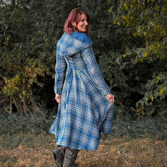 Flourish Dress Coat women's curved fit digital sewing pattern from Twig and Tale