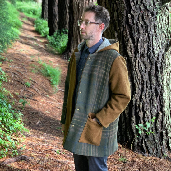 Pixie Coat Men's Straight Fit sewing pattern from Twig + Tale