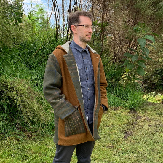 Pixie Coat Men's Straight Fit sewing pattern from Twig + Tale