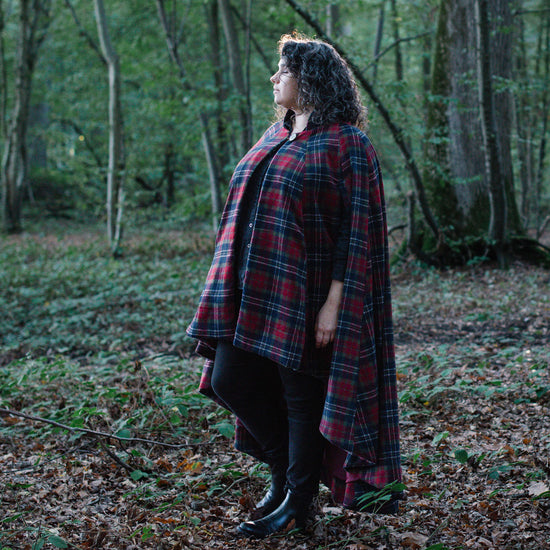 Cascades Cloak digital sewing pattern from Twig + Tale