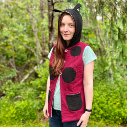 Animal VEST Add-on Sewing Pattern ~ both Adult and Child sizes available